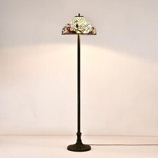 Blumen und Kräuter Tiffany Stil Handarbeit Glas Stehlampe 16x62 Zoll Floor Lampe price