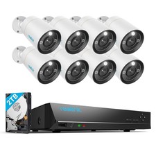 Reolink 12MP PoE Überwachungskamera Set Aussen Spotlight 8-Kanal 2TB HDD NVR Spotlight price