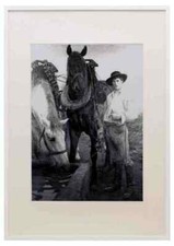 Pferde am Wassertrog A3 A4 gerahmter Druck Bild Watering Trough price