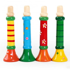 Holz Trompete Spielzeug Horn Pfeife Musikinstrument für Kinder Montessori Training Toy Musical Instruments price