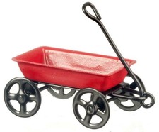 Puppenhaus klein Nachziehwagen rot Metall LKW Wagen Spielzeug Kinderzimmer Zubehör Toy Houses price