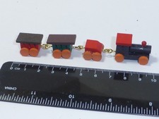1:12 Spielzeug Eisenbahn Holz Puppenhaus Miniatur Kinderzimmer Toy Houses price