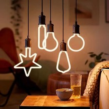 LED Neon Form Leuchtmittel E27 4W 8W Filament Deko Lampe Home Neuheit Licht Decorative Lampe price