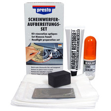 Scheinwerfer Aufbereitungs Set Presto Kunststoff Politur Scheinwerferscheiben Car Care & Restoration Produkte price