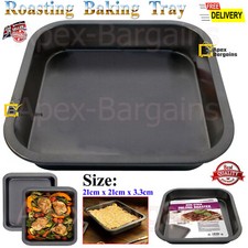 Quadratisch Antihaft Ofen Backen Bräter Blech Fleisch Huhn Schale Pfanne Neu Trays / Baking Dishes price
