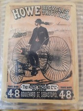 seltene Blechpostkarte Postkarte HOWE BICYCLES TRICYCLES Hochrad Oldtimer Tricycles price