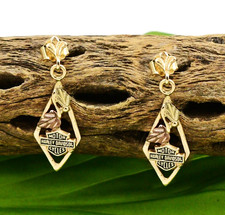 14k dreifarbige Gold Harley Davidson Motorräder Ohrhänger/Ohrhänger Tricycles price