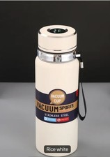 Weiße Smart Isolierflasche 600ml. Warm Kalt Thermoskanne, Temperaturanzeige, Thermoses price
