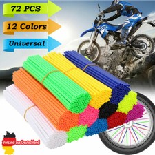 72x Universal Motorrad Speichencover Speichenröhre Wheel Spoke Skip Caots  24cm Wheel Cover price