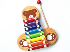 Xylophon Spielzeug aus Holz - Bär & Frosch Stil Wooden Spielzeug price