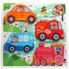 Holzfahrzeug Kinderpuzzle geeignet ab 18m+ Wooden Spielzeug price