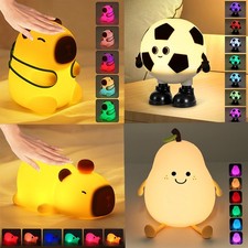 Kinder Nachtlicht Touch LED Nachttischlampe Kawaii Silikon Nachtlampe 7 Farben Nachtlicht price