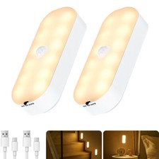 2x LED Nachtlicht Mit Bewegungsmelder Steckdose Treppen-Leuchte Notlicht Lampe Nachtlicht price