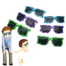 Kinder Sonnenbrille Eckig Block Pixel Brille für Jungen und Mädchen Kinder Kids' Sunglasses price