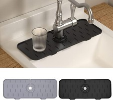 Wasserhahn Spritzschutz Silikon Spüle Wasser Tropf Pad Matte Trockenschale Bad Küche UK Tray Mat price