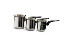 Edelstahl Kaffeekocher Set 3 Größen Türkischer Kaffee Cezve Milchkanne Cezve-Sets price