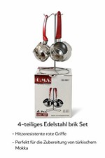 4-teiliges Edelstahl Cezve-Set mit Ständer – Türkischer Mokka Cezve-Sets price