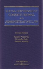 Local Government Constitutional & Administrative Law 2nd Edition 2008 Arden Constitutional Law price