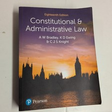 CONSTITUTIONAL & ADMINISTRATIVE LAW by A. Bradley Paperback Self Help Business Constitutional Law price