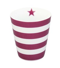 Becher STRIPES pflaume HM263 HAPPY MUG by Krasilnikoff | dänisches Design Mug price