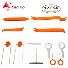 12 PCS CAR RADIO DOOR CLIP PANEL TRIM DASHBOARD AUDIO REMOVAL PRY TOOL KEY SET Dashboard Care price