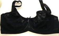 Bügel BH Schwarz 85 E transparent Netz - Minimizer BH price