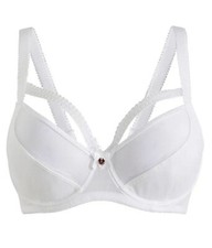 Bügel BH weiß mit edlem Spitze Zierband am Dekollete Cup C Gr 75 - 105 neu 41513 BH price