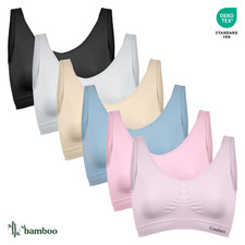 Nahtloser Bambus-BH,Bustier BH,T-Shirt BH von Gaubert 3106 Gr. S-M/L-XL/2XL-3XL BH price