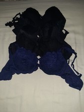 Marken BHs Damen, Größe 75D, 5er-Pack 4x schwarz 1xdunkelblau BH price