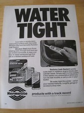 WASSERDICHTE FENSTERDICHTUNG HERMETITE PRODUKTE MIT SPUR REC 1977 WERBUNG A4 AKTE 27 Car Window Care Produkte price
