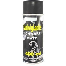 Schwarz matt 1 Spraydose Autolack Lackspray 400ml Ludwiglacke Autolacke price