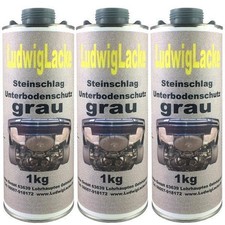 STEINSCHLAGSCHUTZ 3 x 1 kg  GRAU Autolack Unterbodenschutz von Ludwiglacke Autolacke price