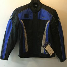 RK 1616 BLAU SCHWARZ WEISS TEXTIL MOTORRAD MOTORRAD JACKE AUSVERKAUF Motorcycle Jackets price