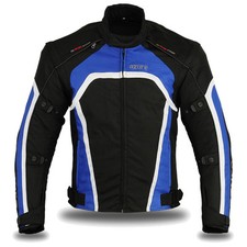 "Motorrad Motorrad Wasserdicht Cordura Textiljacke blau 2289 XL (40""-42") Motorcycle Jackets price