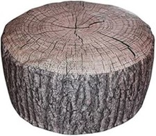 VIVA Outdoor Pouf, auch Indoor Durchmesser 54 cm, 25 cm Sitzhöhe Baumoptik Pouf price