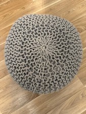 Handgestrickter Casafield Pouf / Sitzhocker – Baumwolle, 50x50x30 cm Pouf price
