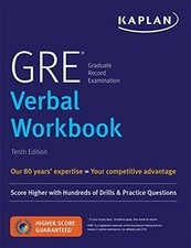 GRE Verbal Workbook: Score Higher with Hundreds of Drill... | Buch | Zustand gut TEOG Bücher price