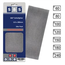 SBS® Gitterleinen 115 x 280mm Schleifgitter Korn 60, 80, 100, 120, 150, 180, 240 SBS price