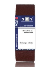 SBS® Schleifband 75 x 533mm 10 Stück Körnung wählbar Gewebe Schleifbänder Bänder SBS price