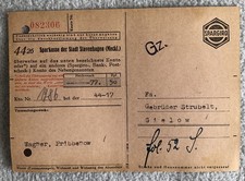 Wagner Pribbenow 3.7.1942 Malchin Gielow Quittung SPK Beleg Papier vor 1945  P12 SPK price