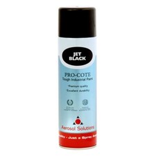 Pro-Cote Jet Black Sprühfarbe 500 ml robust Industrie langlebig Premium Qualität Industrial Spray price