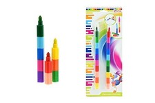 Toi-Toys - Coloured pencils and felt-tip pens, 46015A, multi-coloured Felt-tip Stift price