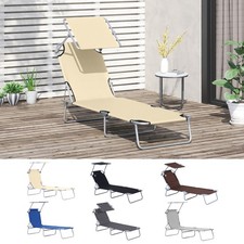Liegesessel Sonnenliege Klappliege Garten verstellbar Terrasse mit Sonnenschutz Sun Lounger price