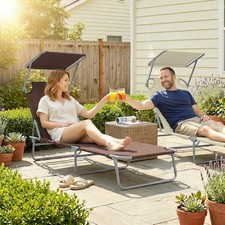 Liegesessel Sonnenliege Klappliege Garten verstellbar Terrasse mit Sonnenschutz Sun Lounger price