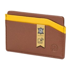 LINDENMANN Kartenetui Herren / Cardholder Herren Leder Geldbeutel cognac gelb Herren-Card Holder price