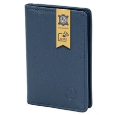 LINDENMANN Kartenetui Herren / Cardholder Herren Leder Geldbeutel blau rot Herren-Card Holder price