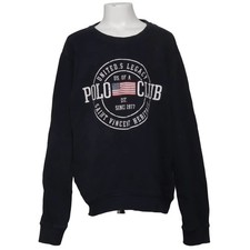 Polo Club, Sweatshirt, Größe: 160, Schwarz, Baumwolle, Print, Jungen #7bU Jungen-Sweatshirt price