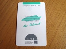 O 804   08.97,  European Tax & Law, Telefonkarte, Aufl. 4000 Tax Law price