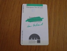 O 034  01.95, Telefonkarte,  European Tax & Law, TK, Aufl. 4000 Tax Law price