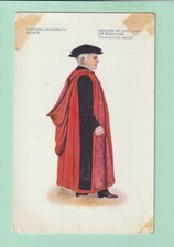 Postkarte Oxford Universität Gewänder Doktor des Zivilrechts oder der Medizin - UNP - um 1917 Civil Law price